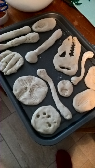 Fossils made of dough